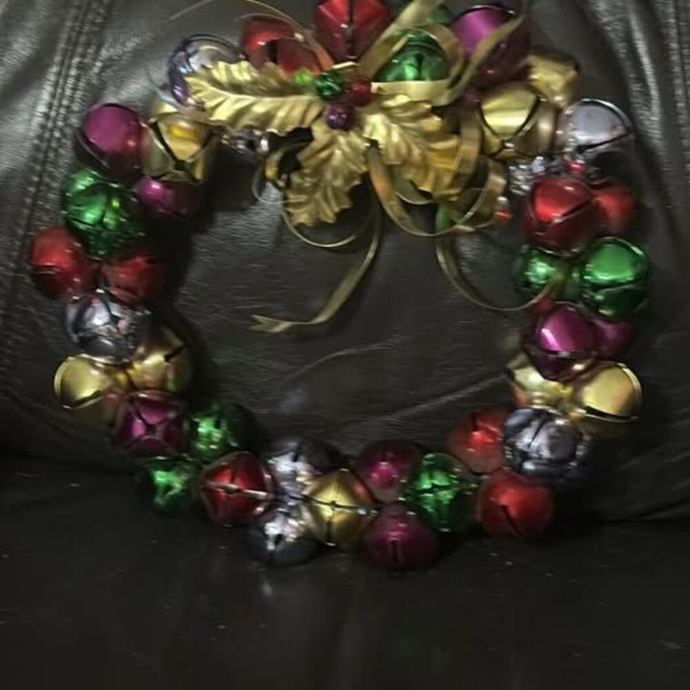Multicolor Jingle Bell Christmas Wreath